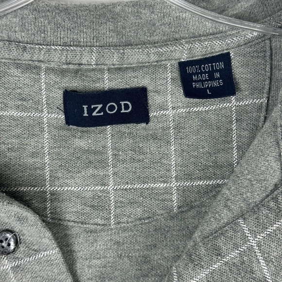 Men's Solid Advantage Striped Short Sleeve Polo - Picture 3 of 5